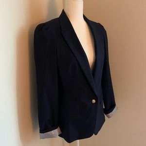Banana Republic Wool Puff Sleeve Blazer